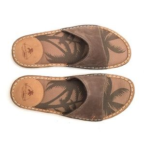 Margaritaville Negril Nubuck Leather Slide Sandals